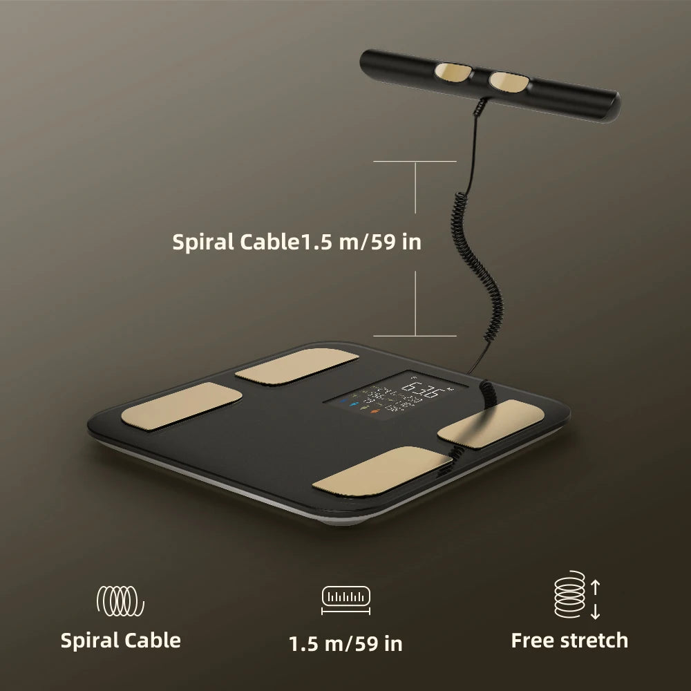 Smart Bioimpedance Scale Smart Body Composition Scale Digital Scale Body Fat Weight Scale Balance Bioimpedance Scale